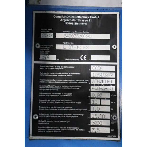 2007 Compair L 07-10 FS-44172054