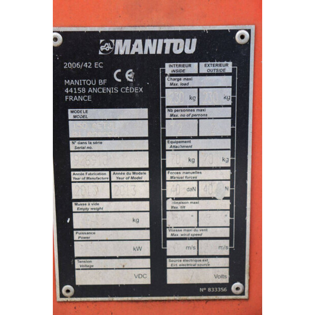 2013 Manitou 150AETJL-44173384