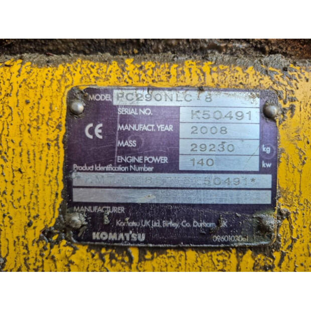2008 Komatsu PC290NLC-8-44173519
