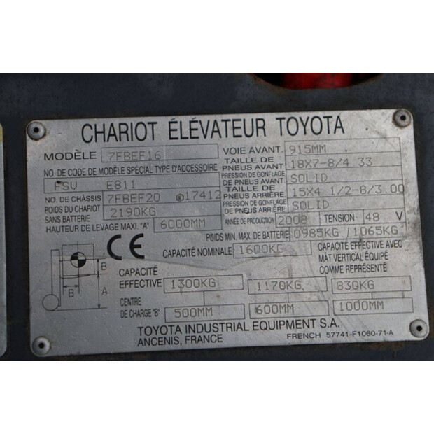 2008 Toyota 7FBEF16-44174536