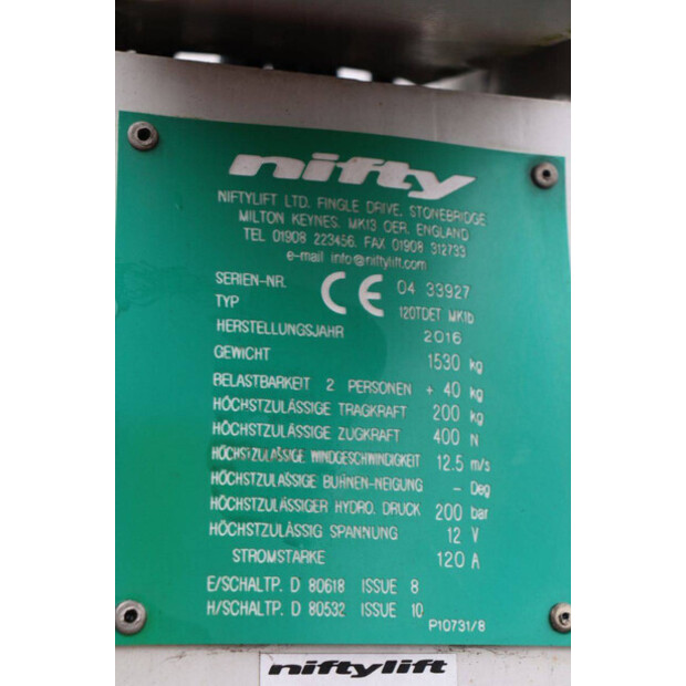 2016 Niftylift 120T-44175410