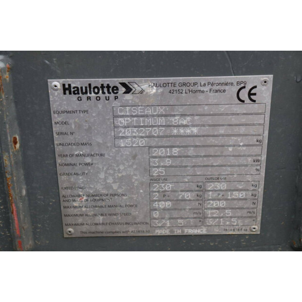 2018 Haulotte OPTIMUM 8AC-44175589