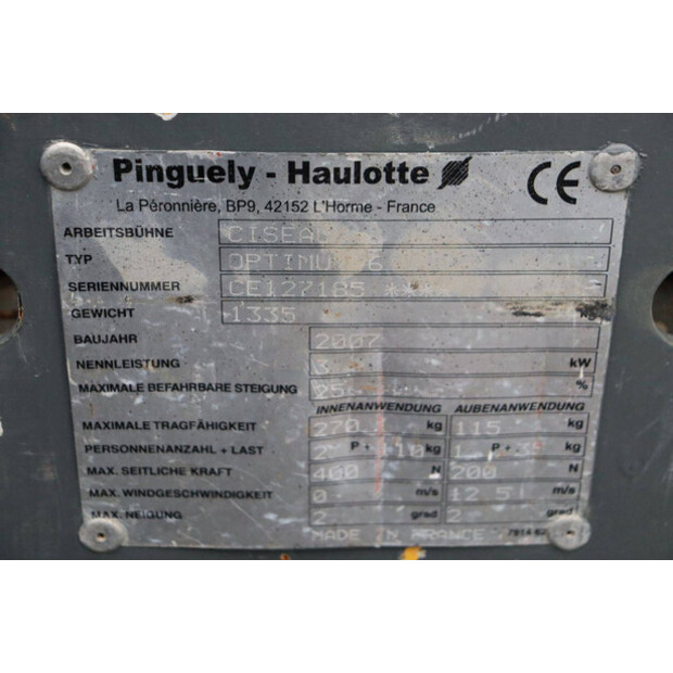 2007 Haulotte OPTIMUM 6-44175644