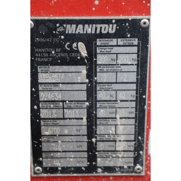 2013 Manitou 150AETJ-44176727