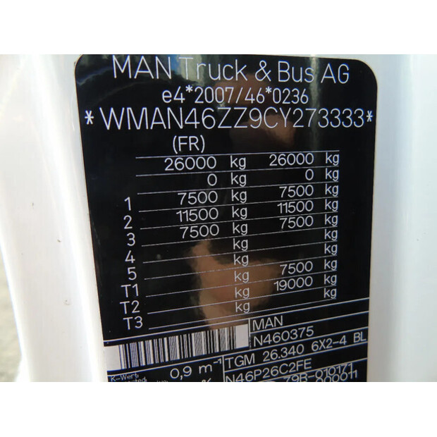 2011 MAN TGM 26.340-44179083