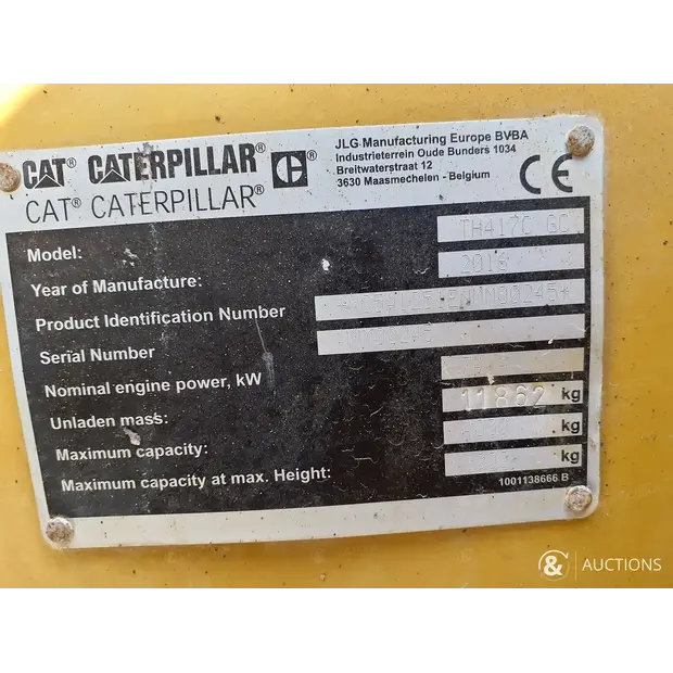2016 Caterpillar TH417C GC-44194329