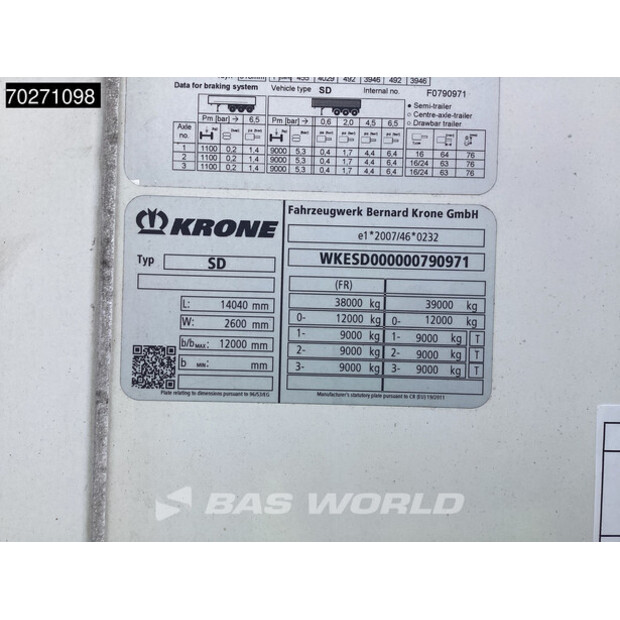 2018 Krone SD-44210968