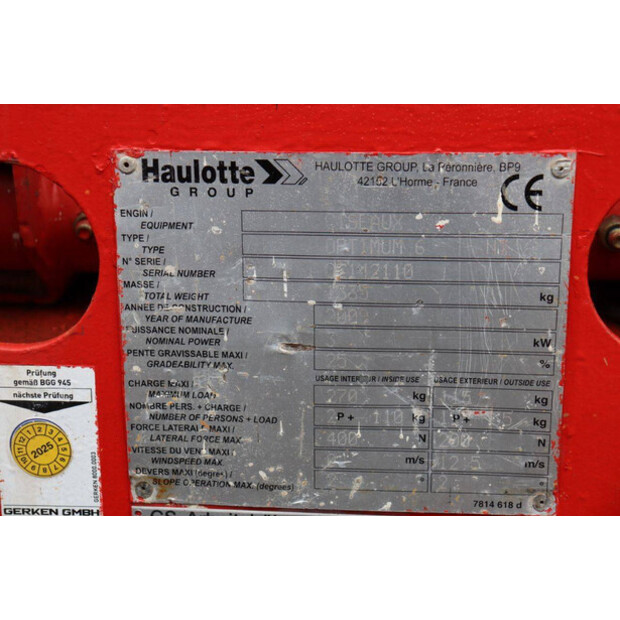 2009 Haulotte OPTIMUM 6-44212492