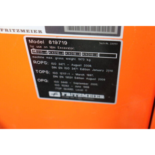 2017 كوبوتا KX016-4-44212862