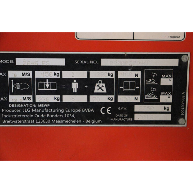 2016 JLG 2646 ES-44212982