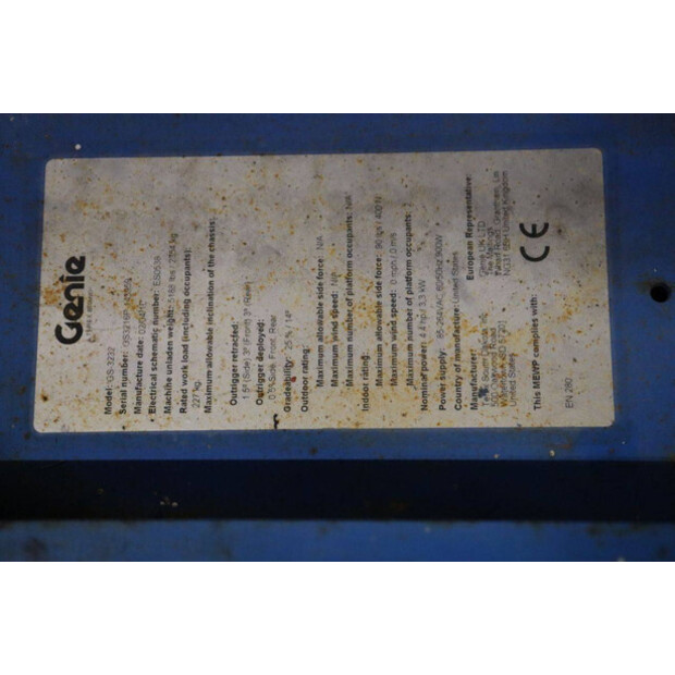 2016 Genie GS-3232-44213164