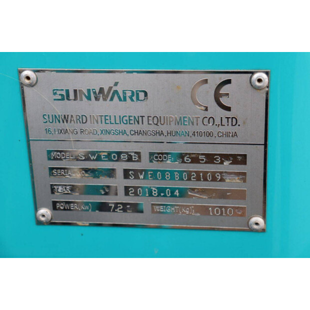 2018 Sunward SWE08B-44214624
