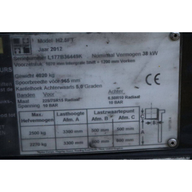 2012 هايستر H2.5FT-44216620