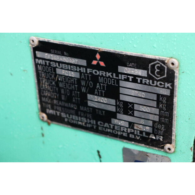 1994 MITSUBISHI FD15-44216938