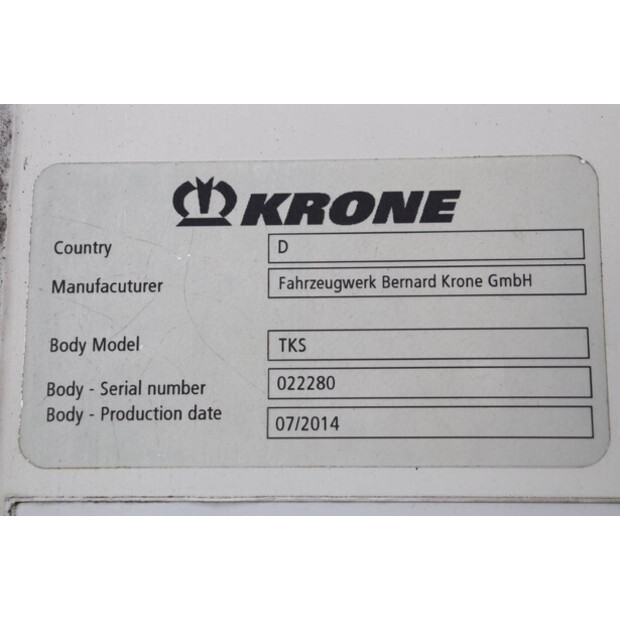 2014 Krone Cool Liner TKS SD-44218672