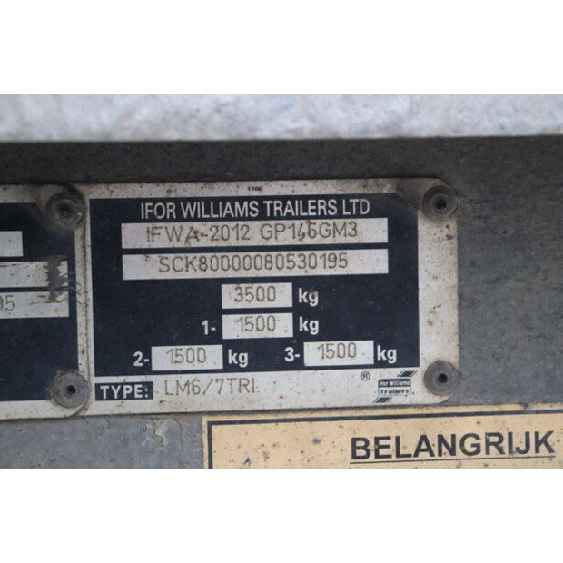 2012 Ifor Williams LM6/7TRI-44236155
