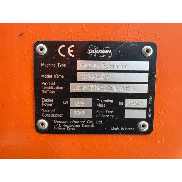 2012 Doosan DX235LCR-44239835