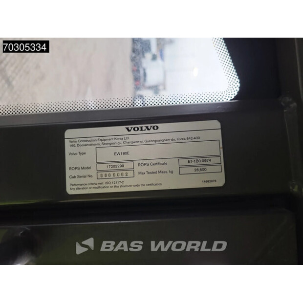 2016 Volvo EW180E-44261436