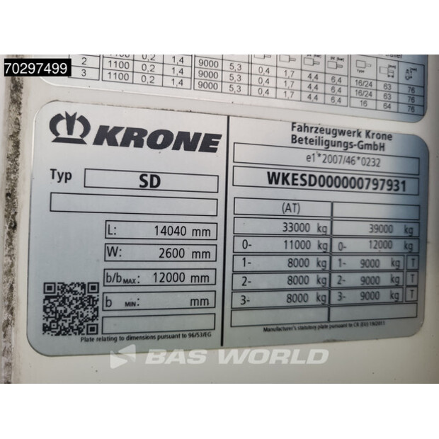 2017 Krone Thermo King SLXi 400-44265992