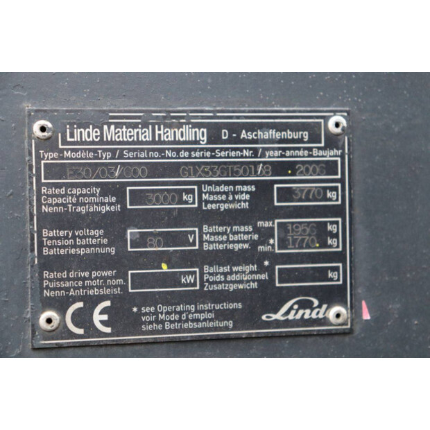 2006 Linde E30/03/600-44283925