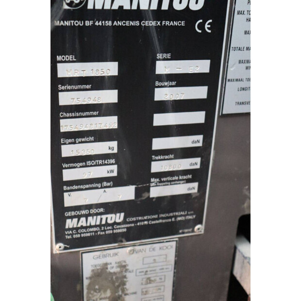 2007 Manitou MRT 1850-44284551