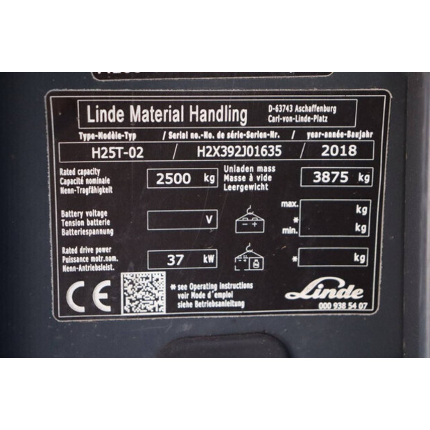 2018 ليندي H25T-02-44288240