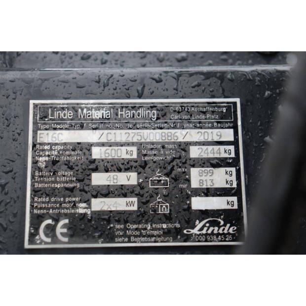 2019 Linde E16C-44289209
