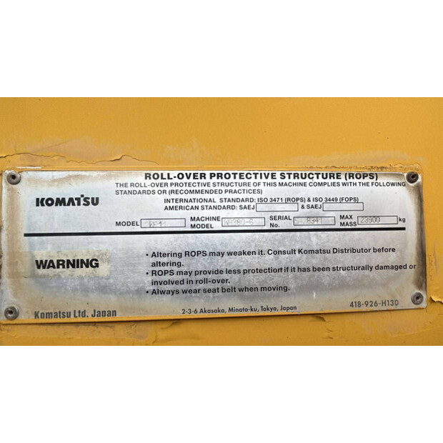كوماتسو WA380-6-44289693