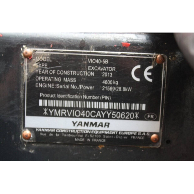 2013 YANMAR VIO40-5B-44292102