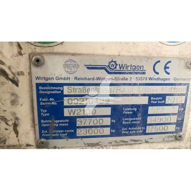 2013 Wirtgen W2100-44302390