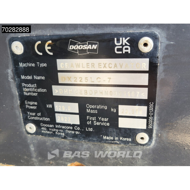 2022 Doosan DX225LC-7-44307548