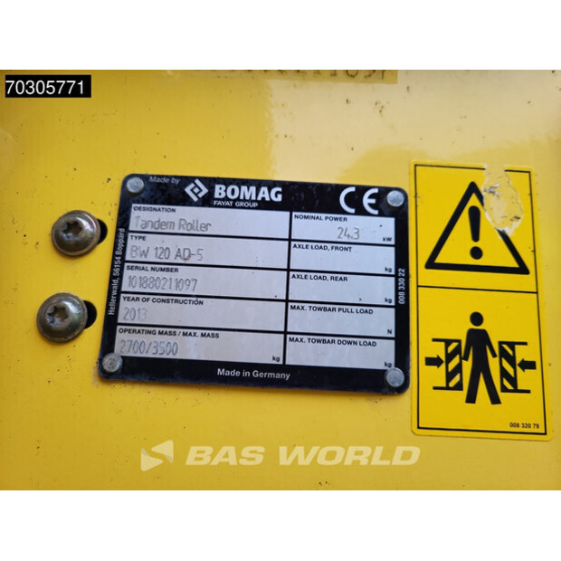 2013 BOMAG BW 120 AD-5-44310068