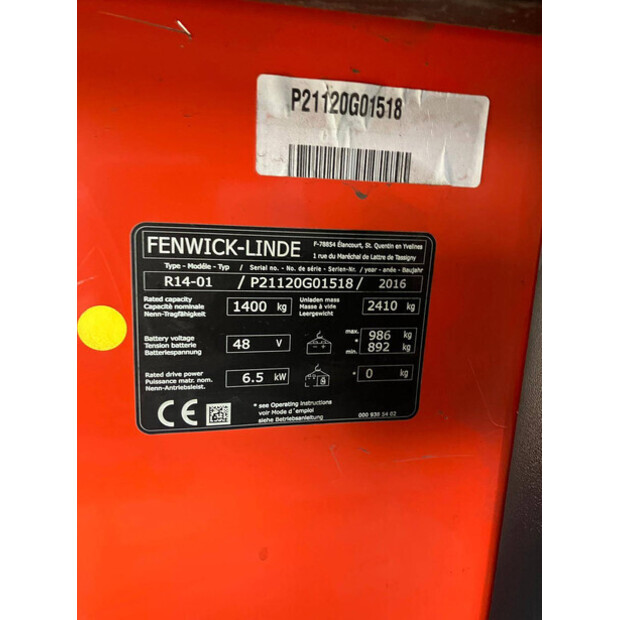 2016 Fenwick R14-01-44311280