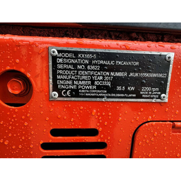 2017 KUBOTA KX165-5-44312081