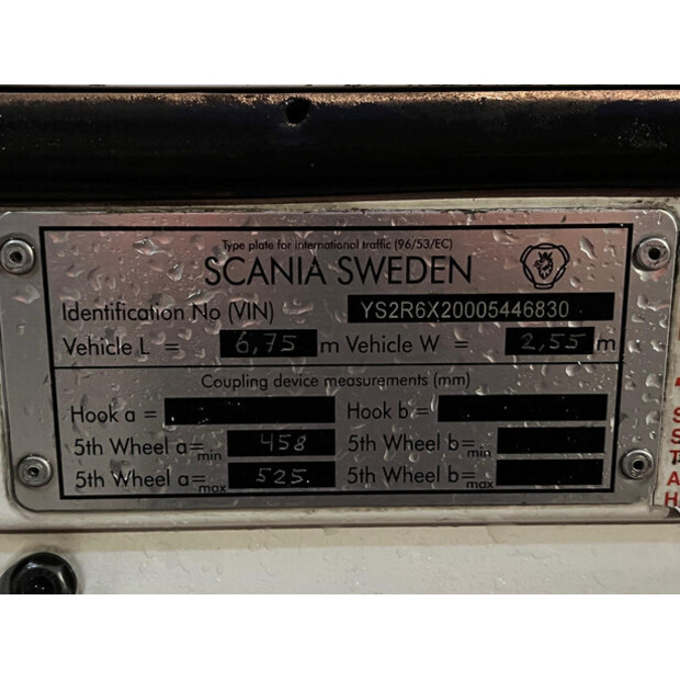 2016 Scania R580-44314070