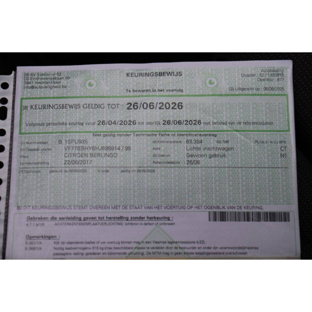 2017 Citroen BERLINGO-44316285