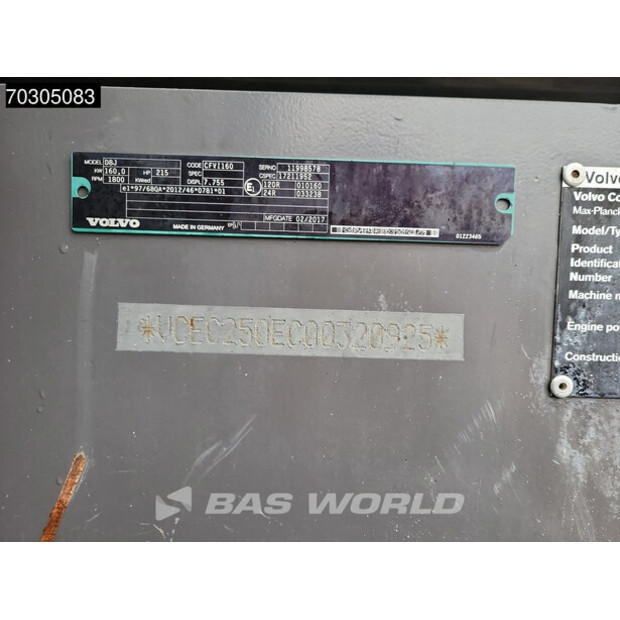 2017 Volvo EC250EL-44332949