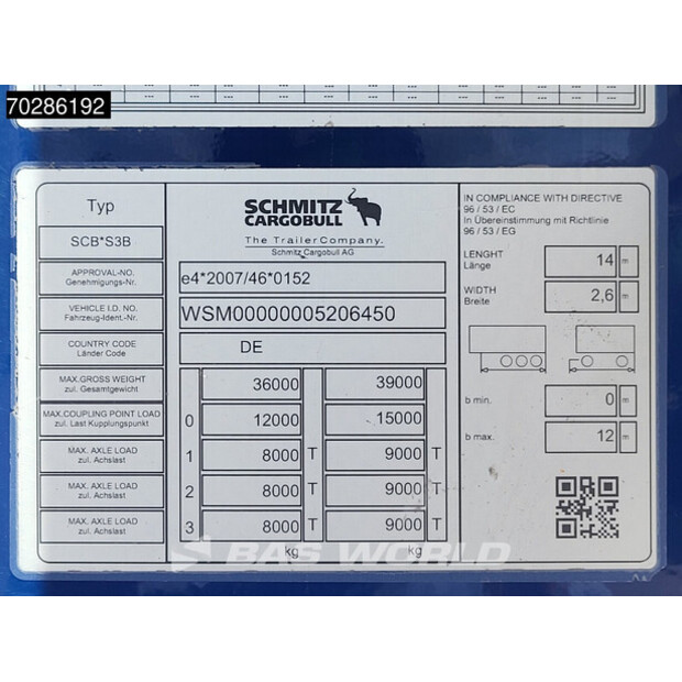 2018 Schmitz Cargobull SCB*S3B-44411872