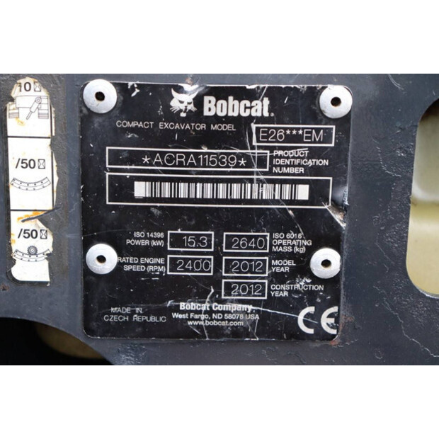 2012 BOBCAT E26-44430152