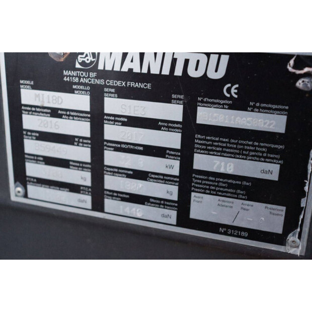 2016 Manitou MI18D-44431956