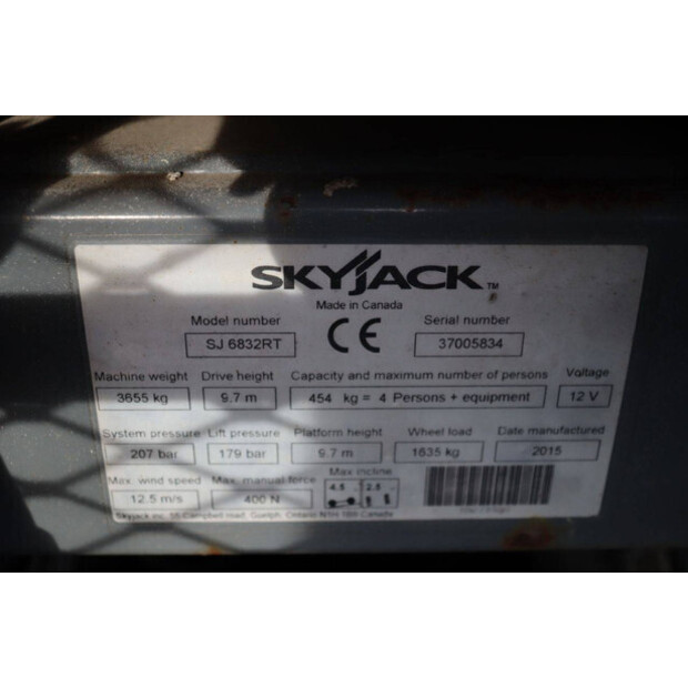 2015 SkyJack SJ6832 RT-44432564