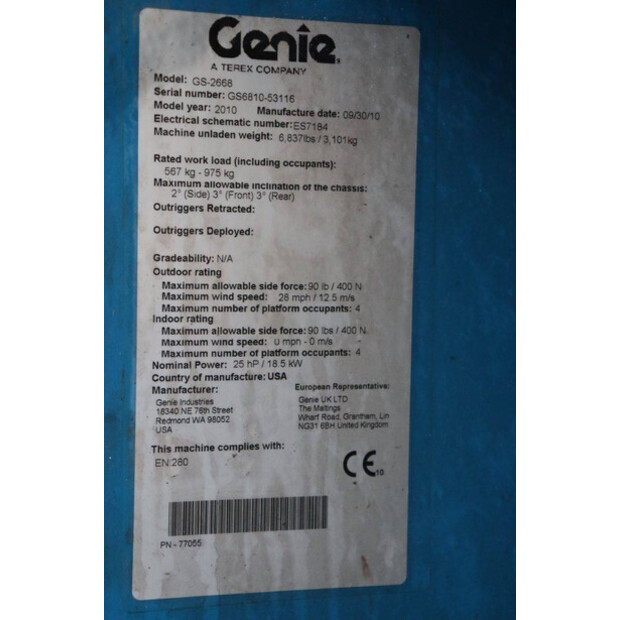 2010 Genie GS-2668 RT-44432717