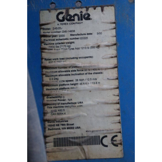 2000 Genie Z45/25J-44433196