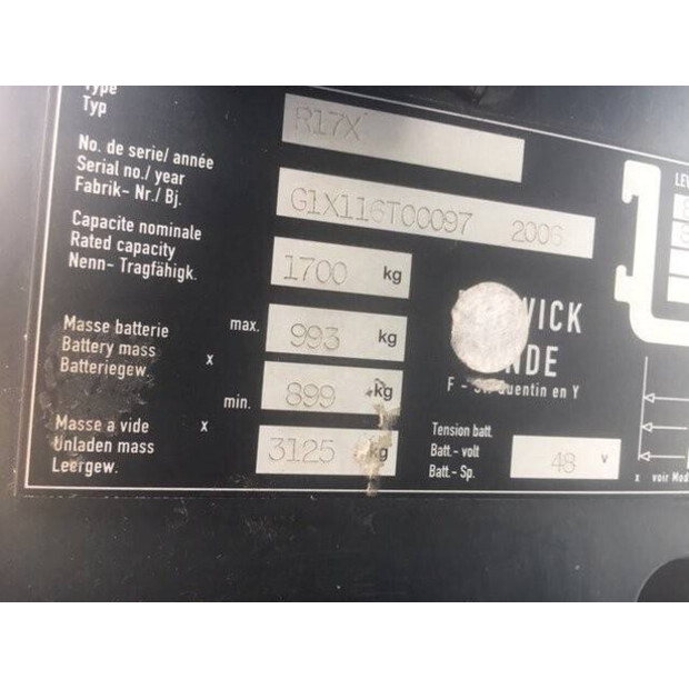 2006 Linde R17X-44433376