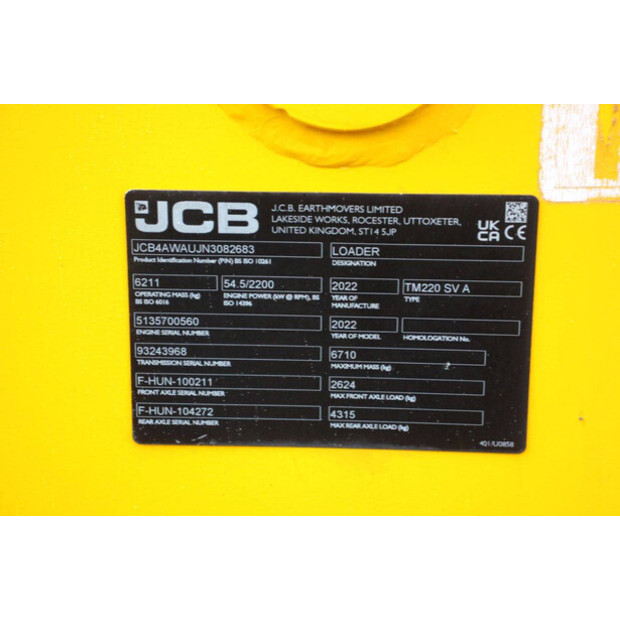 2022 JCB TM220-44470498