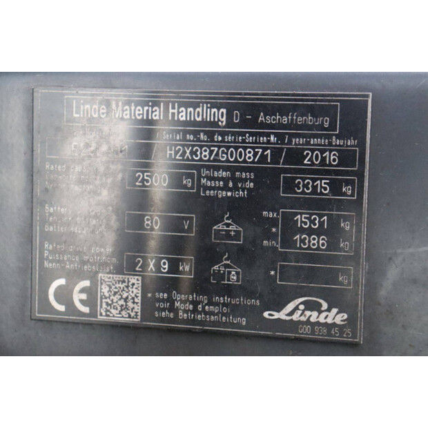 2016 Linde E25L-01-44471834