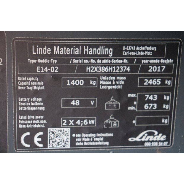 2017 Linde E14-02-44472905