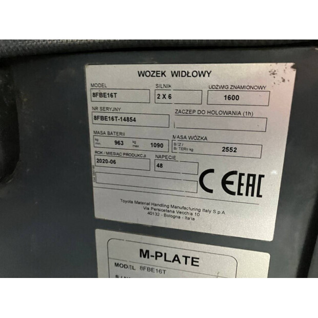 2020 Toyota 8FBE16T-44473222