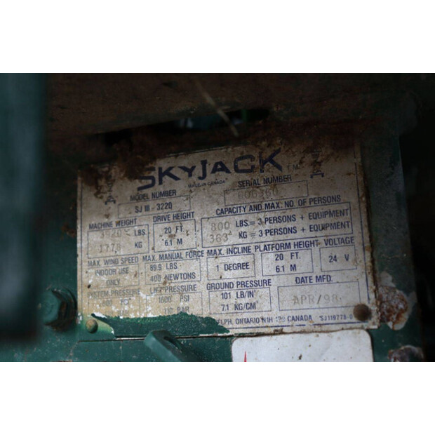 1998 SkyJack SJ 3220-44473833