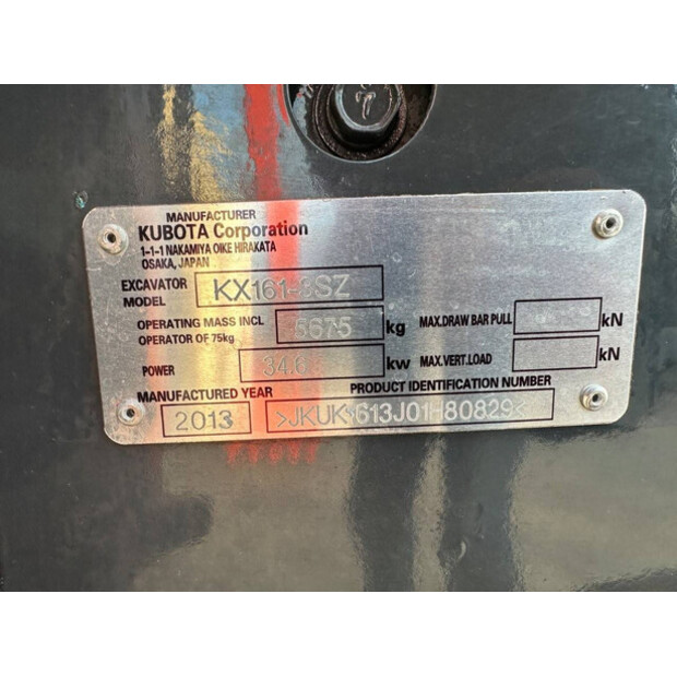 2013 KUBOTA KX161-3SZ-44474722
